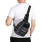 2Pcs Outdoor Military Sport Tactical Chest Bag Shoulder Bag-Grey and Brown