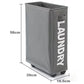 39 x18.5x58CM Foldable Laundry Washing Clothes Storage Bag With Universal Wheels
