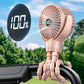 Portable Octopus Stroller Fan with Digital Display and 3 Speed Settings