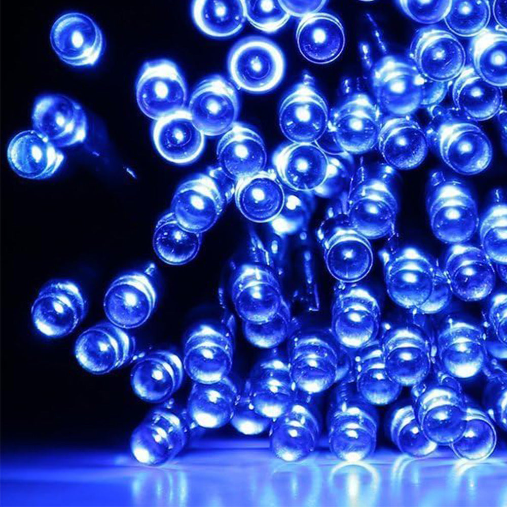 Outdoor Solar String Lights with 8 Modes for Garden Decoration-Blue