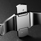 Men's Rubber Watch Band Compatible with Apple Watch Folding Buckle 42 44 45 46 49mm
