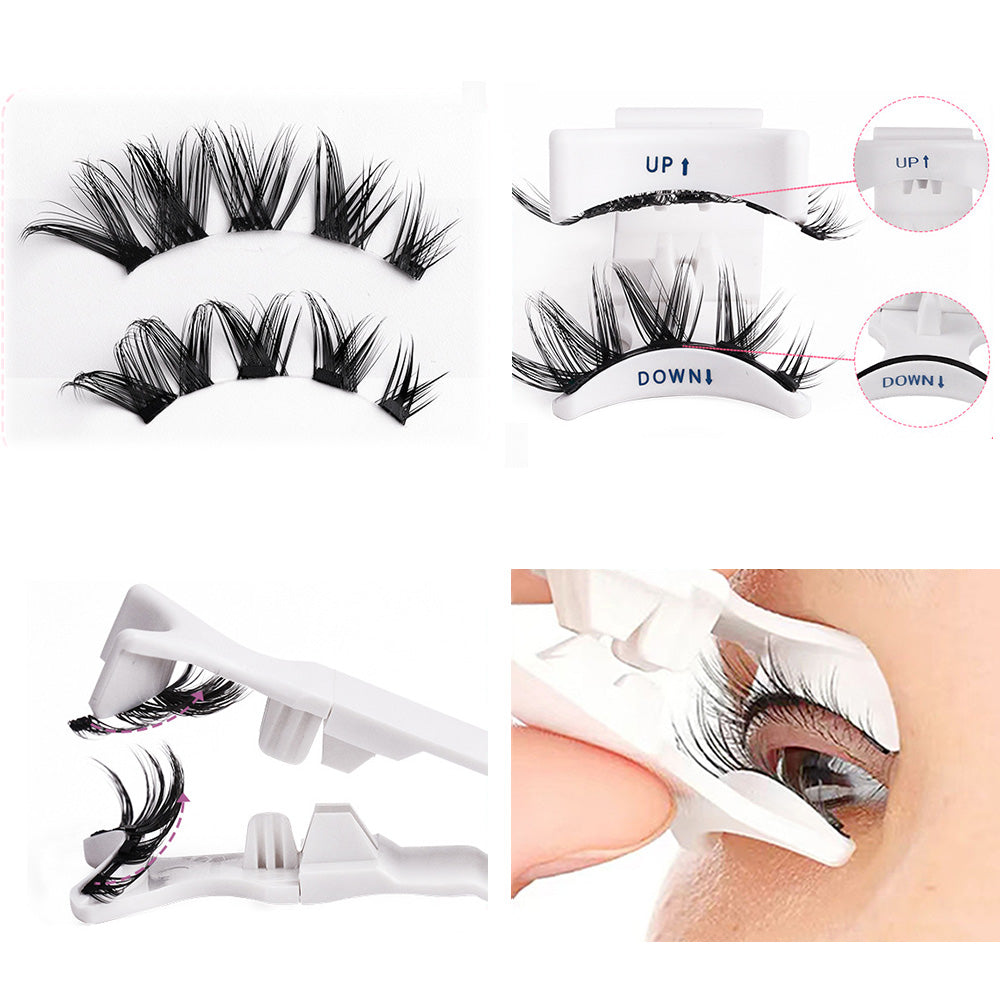 Eyelashes Kit With Clip Reusable Attractive Lashes No Glue Needed Lashes Kit