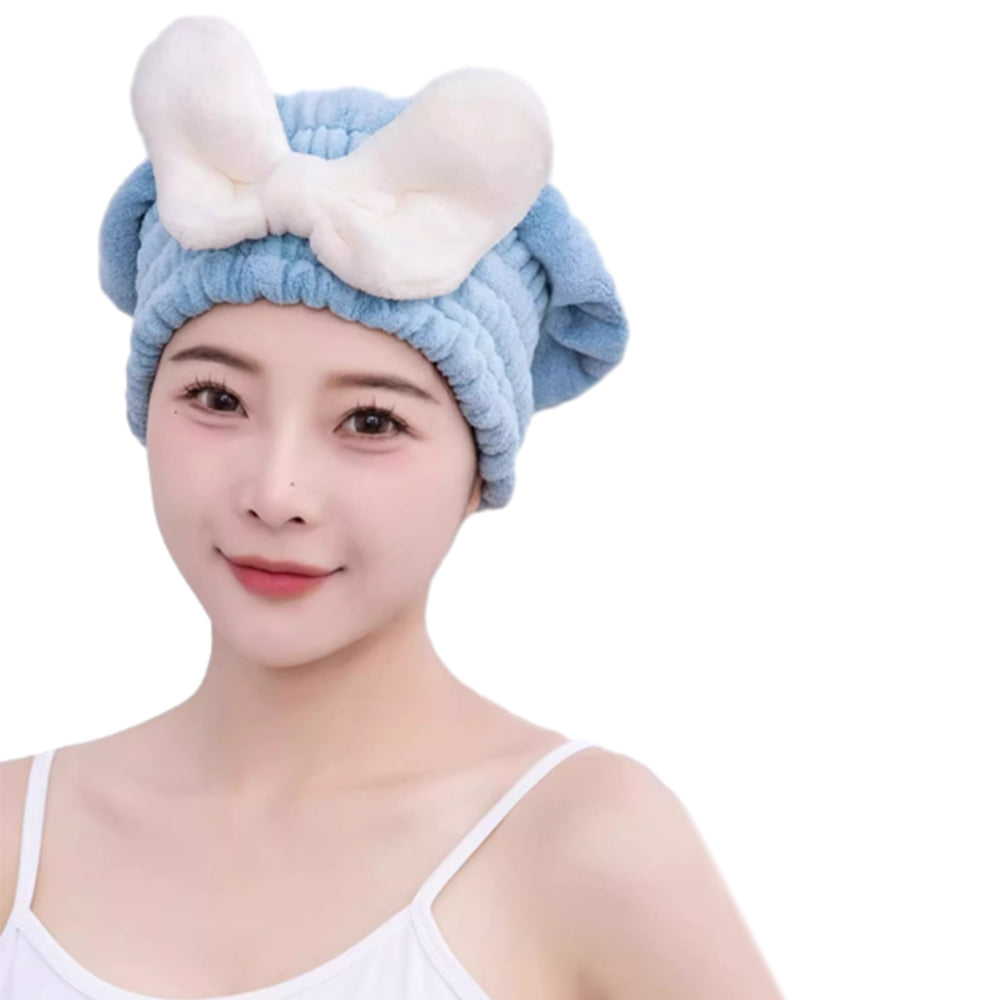2Pcs Super Absorbent Wet Hair Fast Drying Towel Cap
