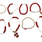 Colorful Soft Clay Football World Cup Bracelets Set for Aldults Soccer Fans