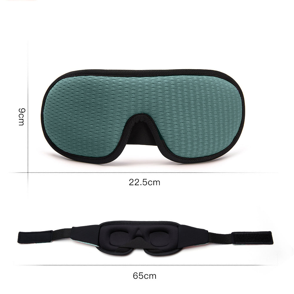 Travel Soft Memory Foam 3D Sleep Eye Mask with Earplugs