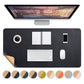Large Water-Resistant Mouse Pad Leather Desk Pad Protector Non-Slip Desk Mat