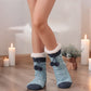 Womens Slipper Fuzzy Grips Socks Fluffy Winter Warm Thick Thermal Cozy Plush Non Slip Cabin Soft Fleece Socks