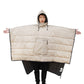 Camp Thermal Poncho Sleeping Bag Wearable Hooded Blanket