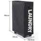 39 x18.5x58CM Foldable Laundry Washing Clothes Storage Bag With Universal Wheels