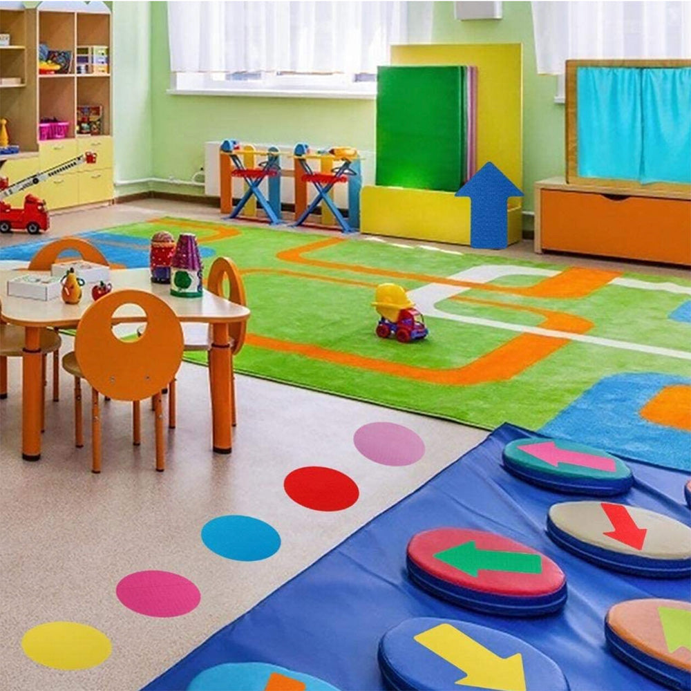 48PCS  Markers Sitting Dot Circle Reusable Classroom Carpet Spot