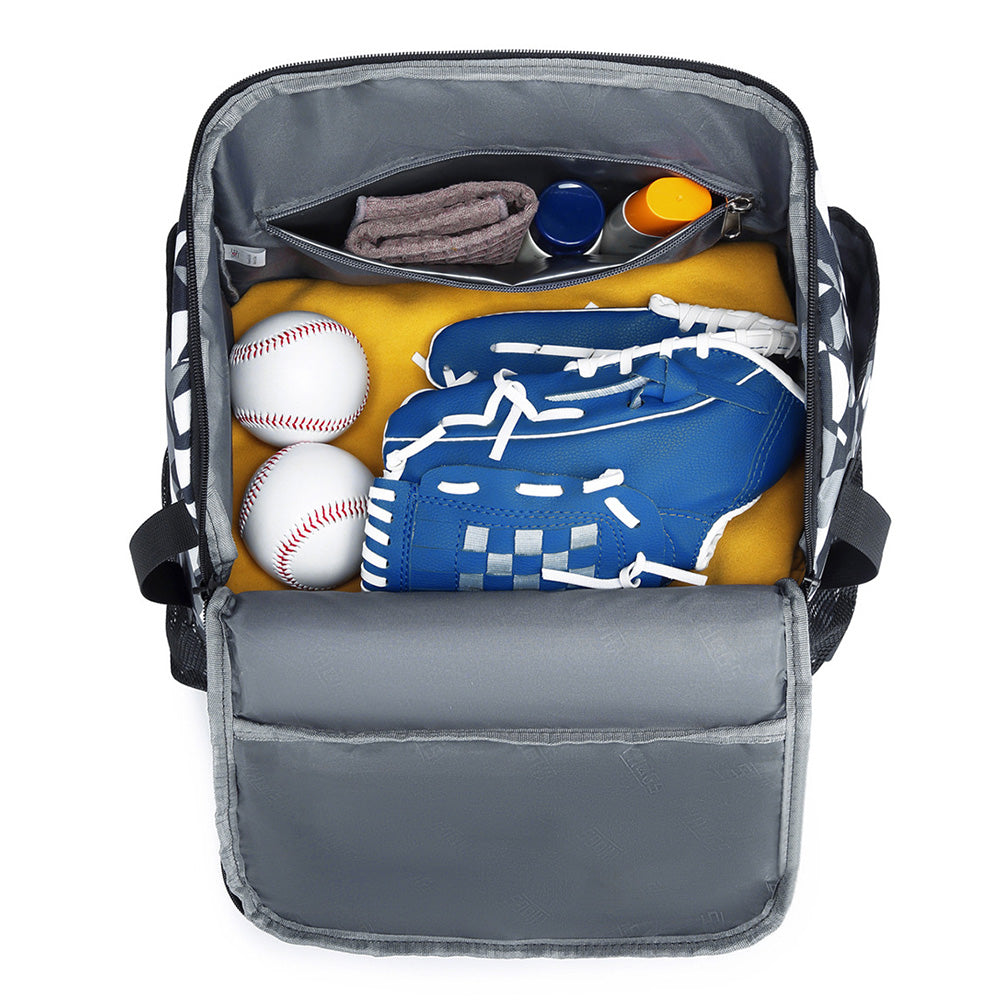 Baseball Backpack for Shoe Compartment Fence Hook