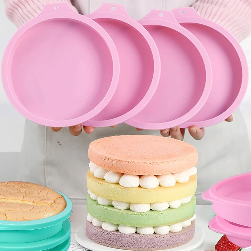 6-Inch Silicone Round Cake Pan Baking Mold