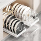 Pots and Pans Organizer Slide Out inside Cabinet Storage for Pot Lid Bakeware