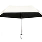 Black Coated Compact Folding Umbrella Lightweight Portable Pocket Umbrella