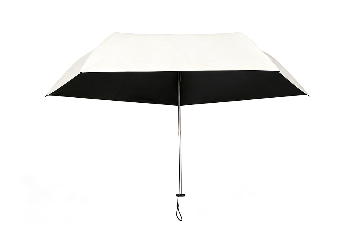 Black Coated Compact Folding Umbrella Lightweight Portable Pocket Umbrella