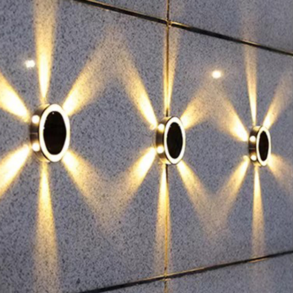 4Pcs Solar Ground Lights Bright In-Ground Outdoor Landscape Lighting Pathway Lawn Patio Yard Deck