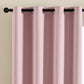 Blackout Curtain Panel with Black Liner Heat & Light Blocking Drapes
