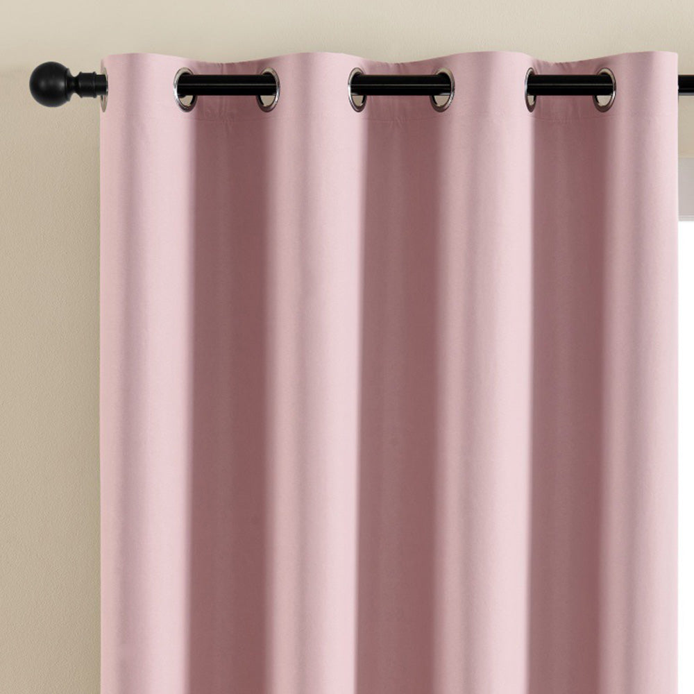 Blackout Curtain Panel with Black Liner Heat & Light Blocking Drapes