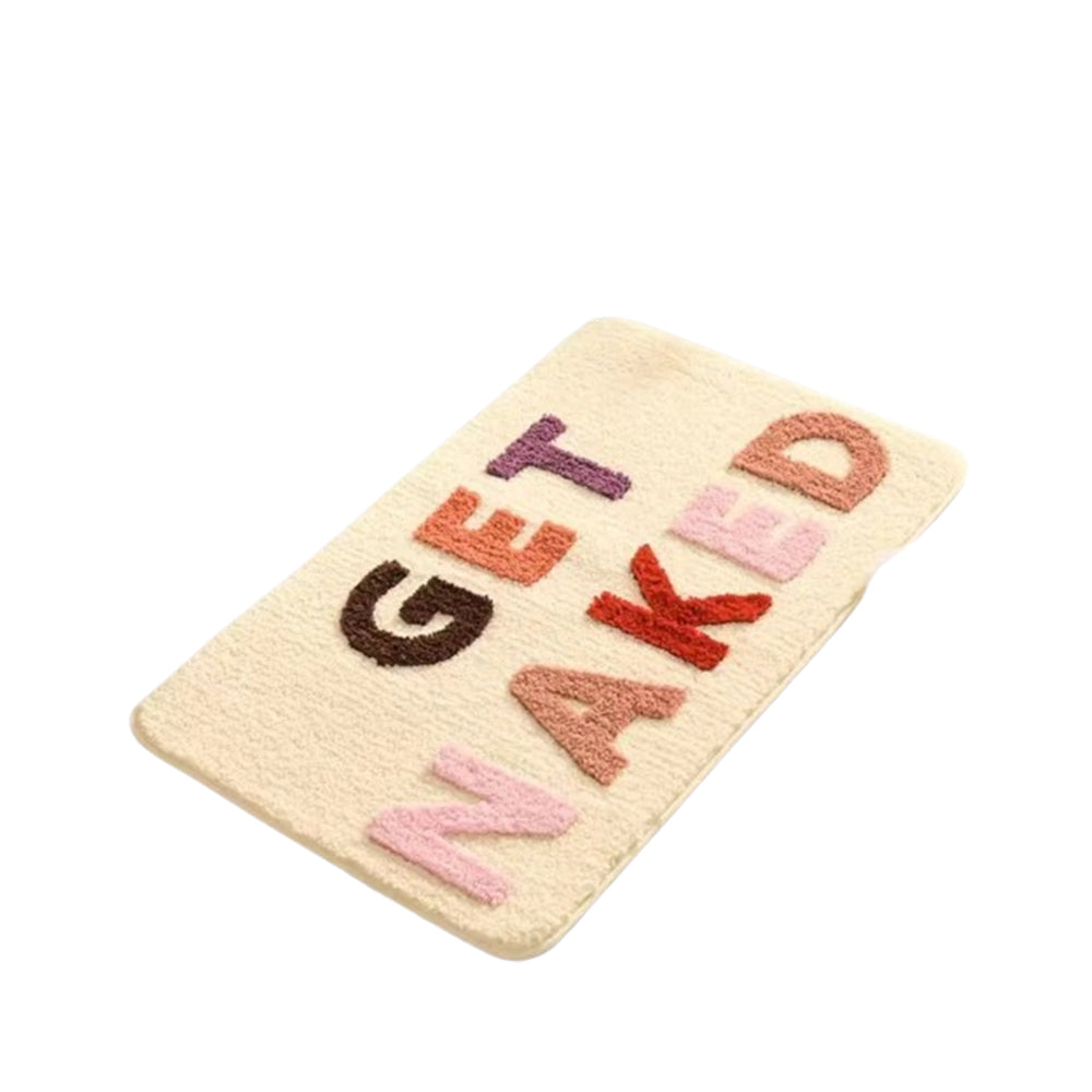 Anti-Slip Bathroom Doormat with Letters