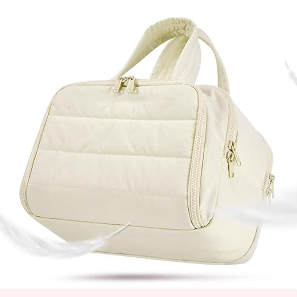 30x18.5x21CM Travel Toiletry Bag Wide-Open Makeup Storage Bag