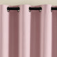 100 Percent Blackout Curtain Panel with Black Liner Heat & Light Blocking Drapes