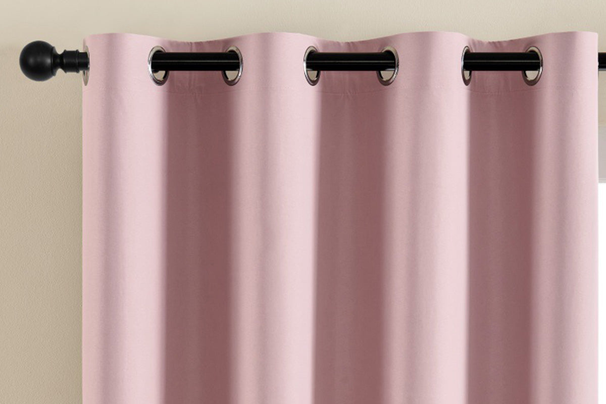 100 Percent Blackout Curtain Panel with Black Liner Heat & Light Blocking Drapes