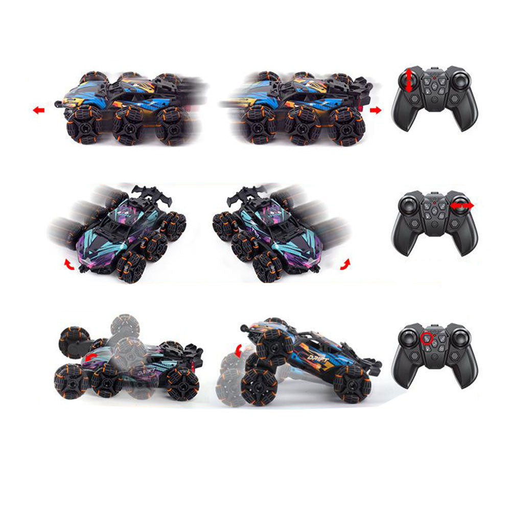 8 Wheels Stunt Car with Spray 360 Degree Hand Gesture Sensing RC Off Road Toy