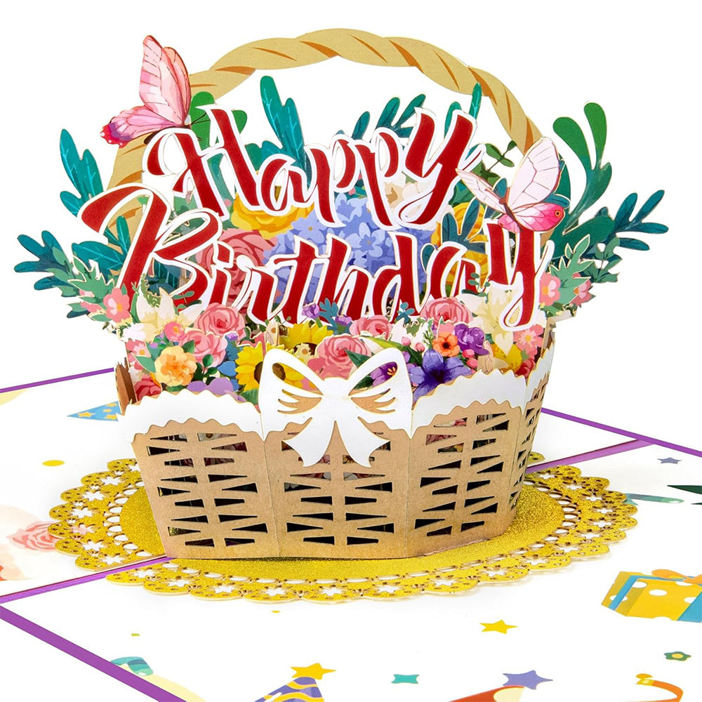 3D Pop Up Happy Birthday Card with Envelope