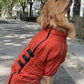 Dog Coat 4 Legs Covered Windproof Waterproof Dog Winter Jacket-Orange
