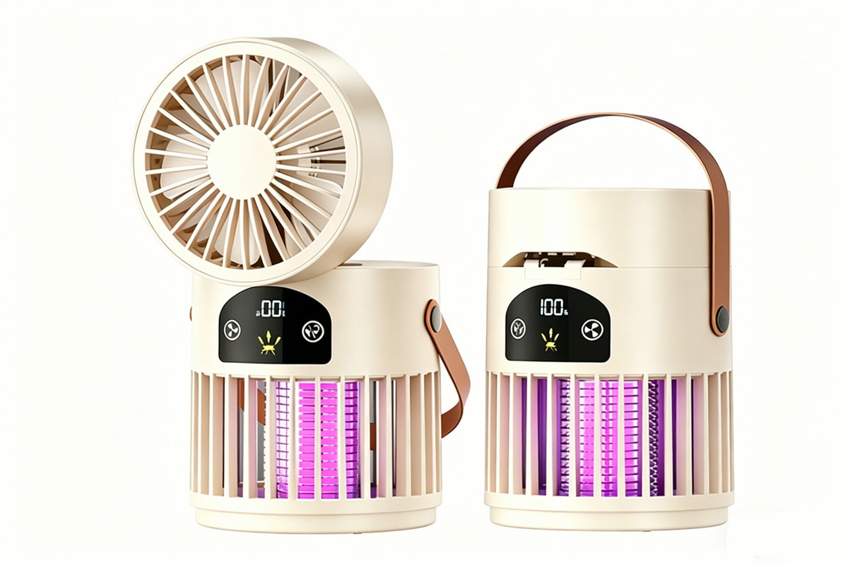 2-in-1 Fan Mosquito Killer Lamp Purple Light Trap Electric Zapper