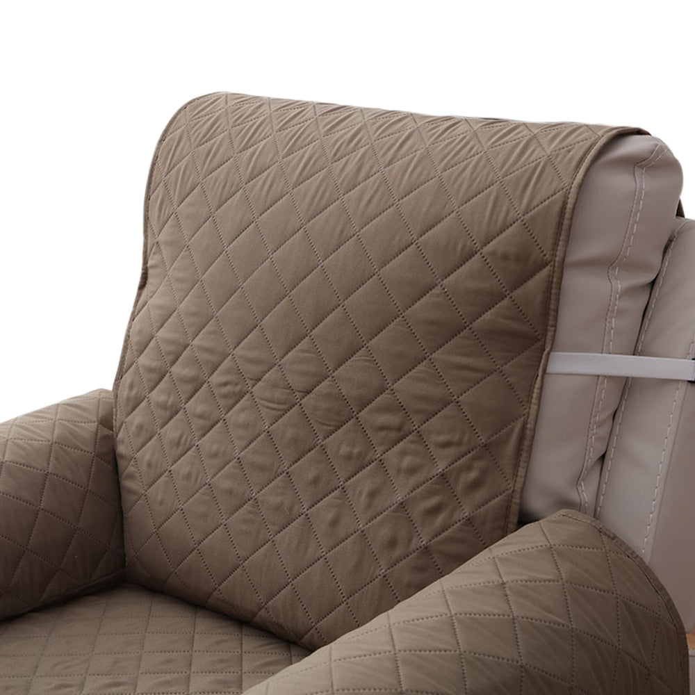 Recliner Chair Slipcover Water Resistant Couch Cover Furniture Protector with Elastic Straps