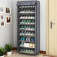 10-Layer Portable Shoe Storage Rack Cabinet