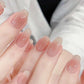 5 Set Semi Cured Gel Nail Wraps Gradient Jelly Nail Wraps UV Curable Self-Adhesive Nail Stickers DIY Nail Art