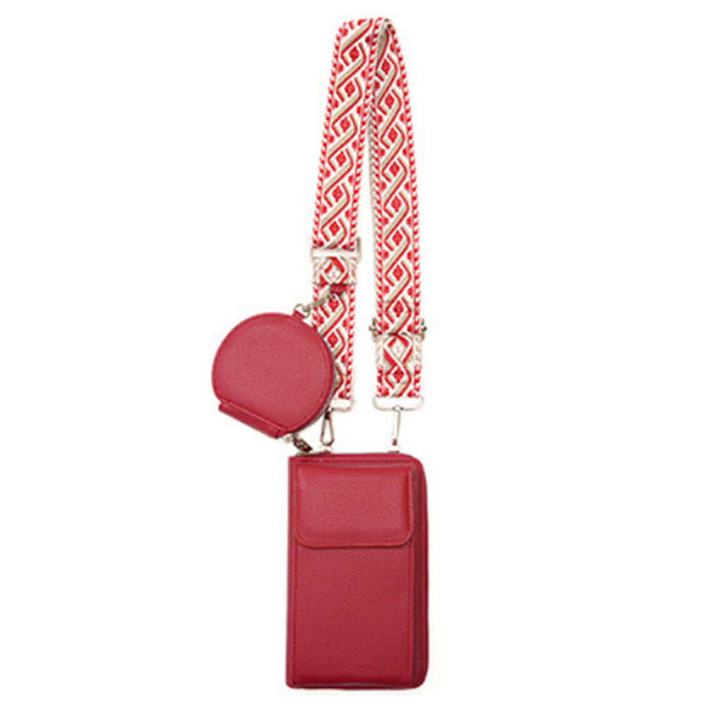 PU Leather Cell Phone Purse Small Crossbody Bags With Credit Card Slot