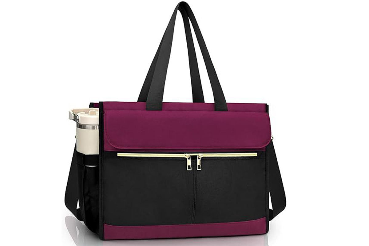Lunch Tote Bag With Insulated Lunch Box Compartment For Travel And Leisure