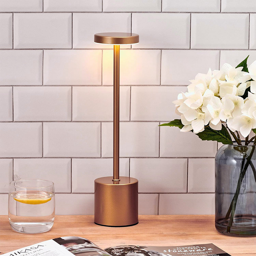 Three Color Rechargeable Touch Cordless Table Lamp for Dining Room