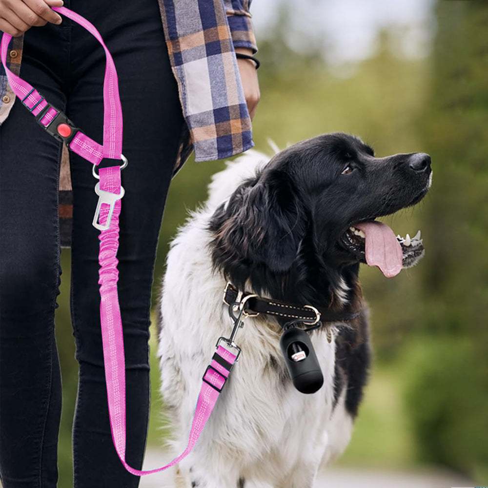 Removable Dog Belt Harness for Car Adjustable High Elastic Bungee