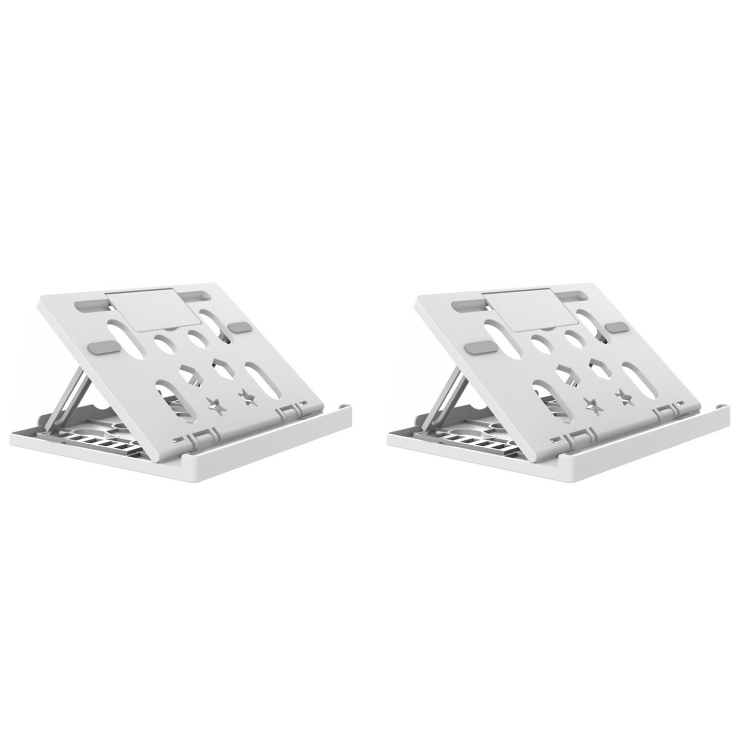 2Pcs Ergonomic Laptop Stand Notebook Tablet Holder