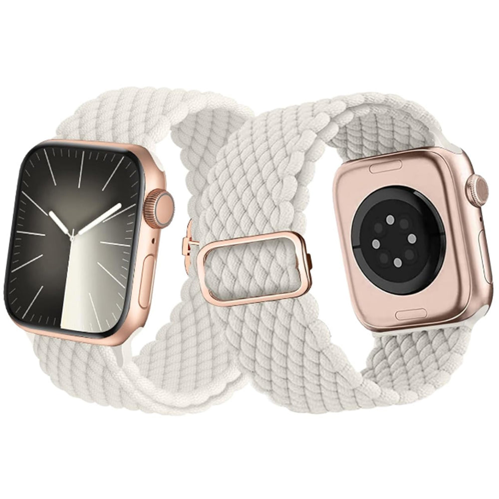 Adjustable Braided Loop Nylon Strap Compatible with Apple Watch 38/40/41/42 /44 /45 /49mm