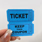 1000Pcs Raffle Tickets Ticket for Events Entry Class Reward Fundraiser Prizes