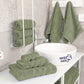 6-Piece Set Pure Cotton Soft Absorbent Bath Towels for Bathroom