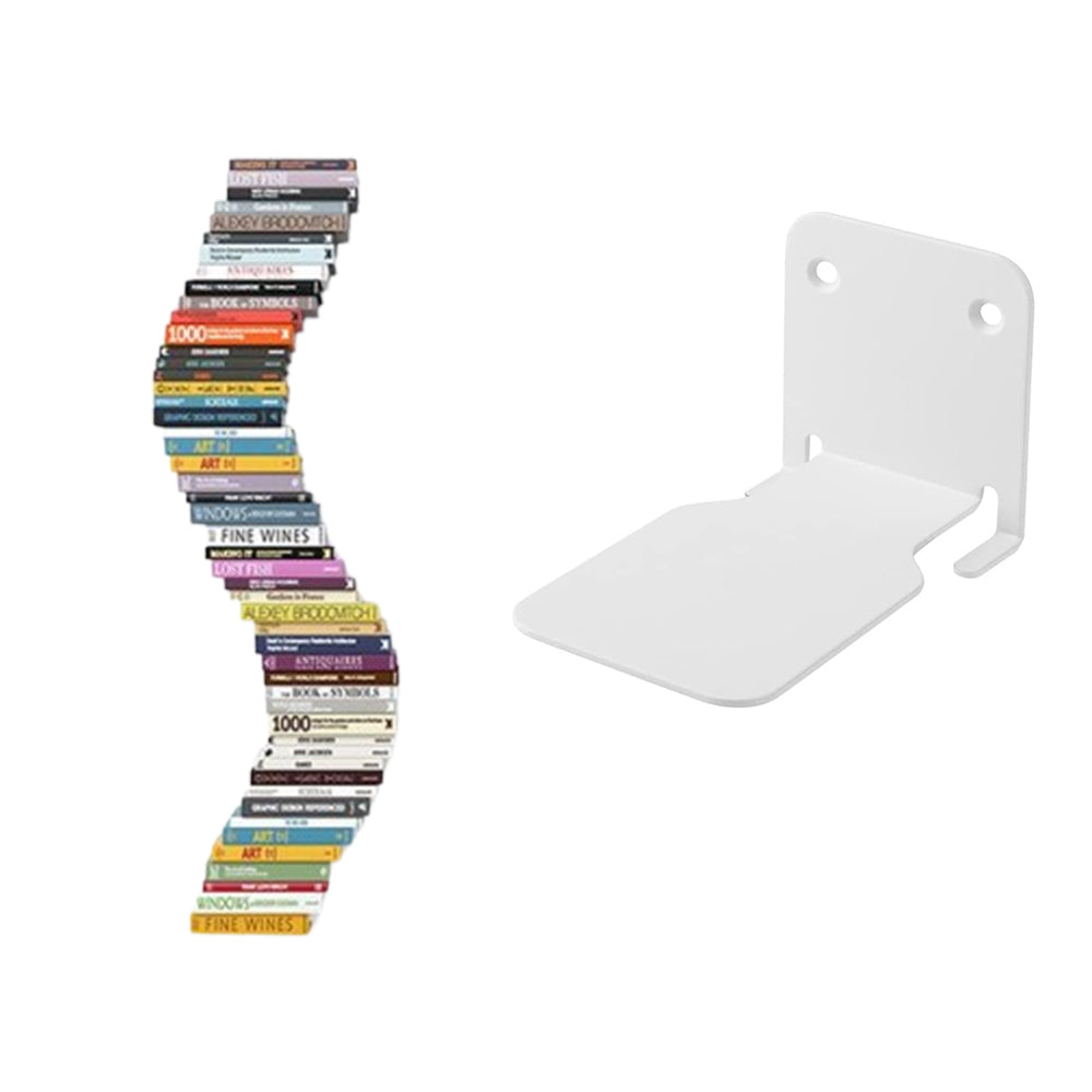 Invisible Floating Bookshelf Brackets Wall Mounted Shelving Book