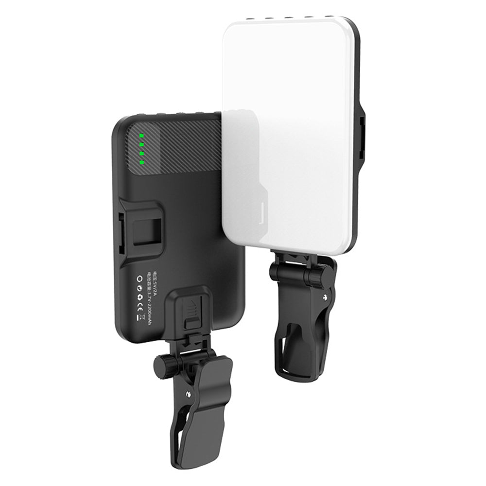LED Portable Selfie Light with Clip and Hot Shoe Mount