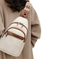 2Pcs PU Leather Sling Belt Chest Bag