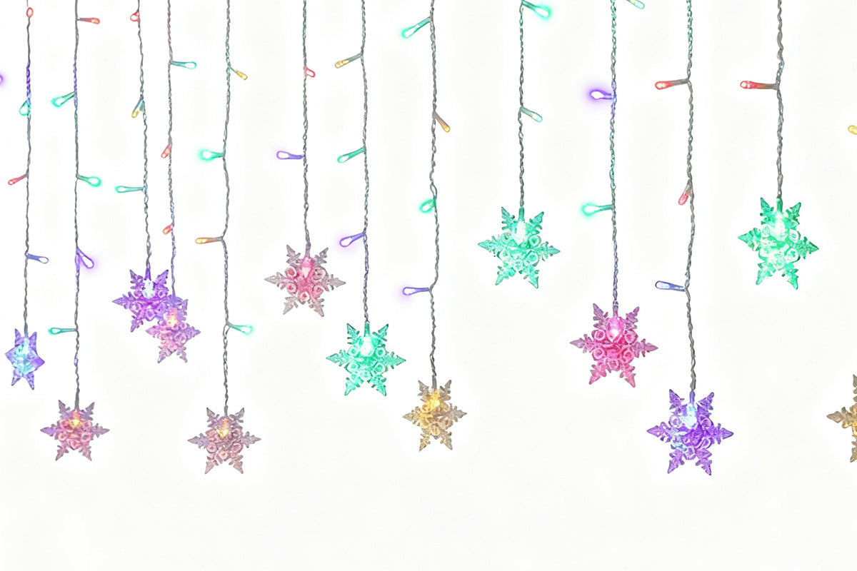 4m Curtain String Lights Waterproof Christmas Window Lights for Party Decorations
