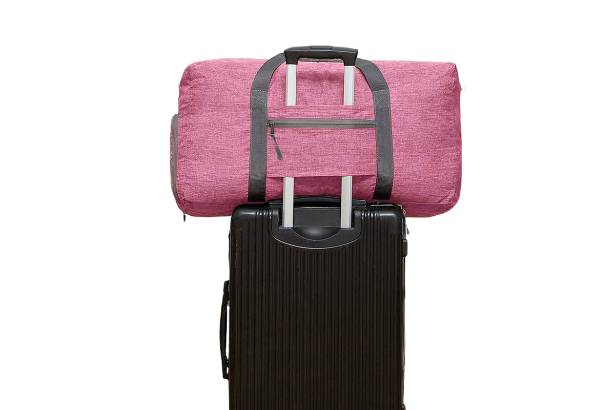Large Foldable Travel Duffel Bag Carry On Shoulder Duffle Bag With Shoe Compartment