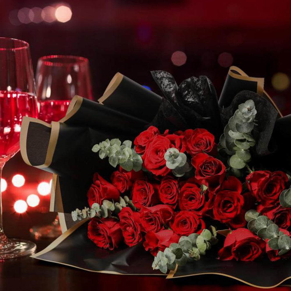 20Pcs Water-resistant Flower Wrapping Paper