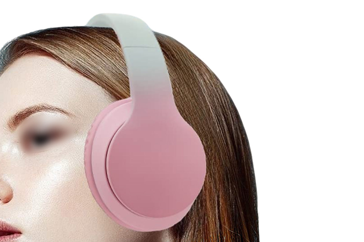 Foldable Wireless Headphones Over Ear Bluetooth Headset with Mic