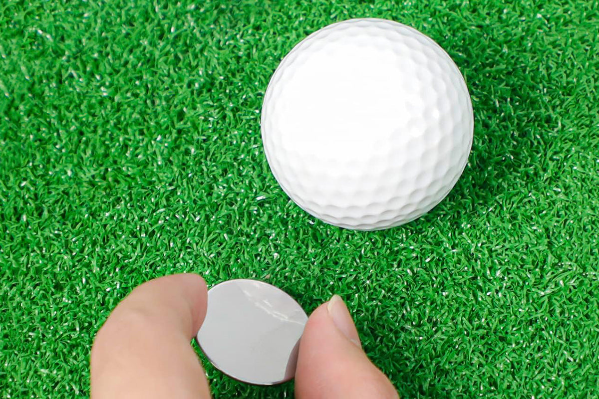 2PCS Golf Divot Repair Tool Putt Alignment Ball Marker Pop-up Fork Tine