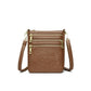 Genuine Leather Crossbody Shoulder Bag Multi-Compartment Water-resistant Handbag
